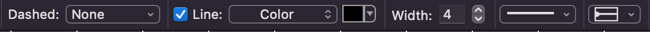 Line attributes