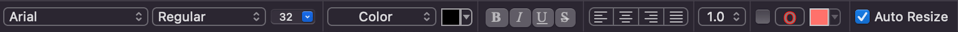 Text attributes