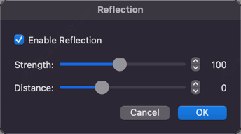 Reflection panel