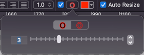 Text outline details