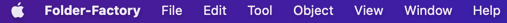 Top menu bar
